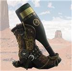 CBD31925 Western Vintage Cowboy Boot Wine Bottle Holder